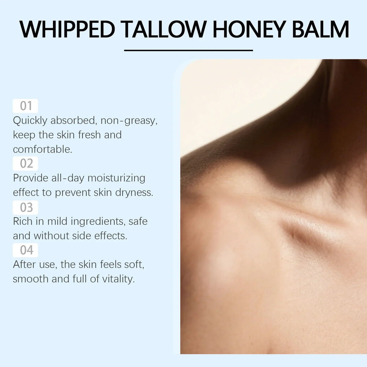 GHK-Cu Whipped Tallow & Manuka Honey Moisturizing Balm