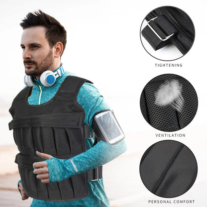 Adjustable Weighted Training Vest – 3kg to 35kg
