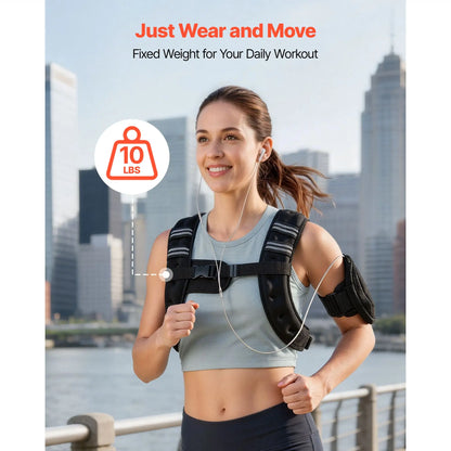 10 lb Reflective Weighted Training Vest