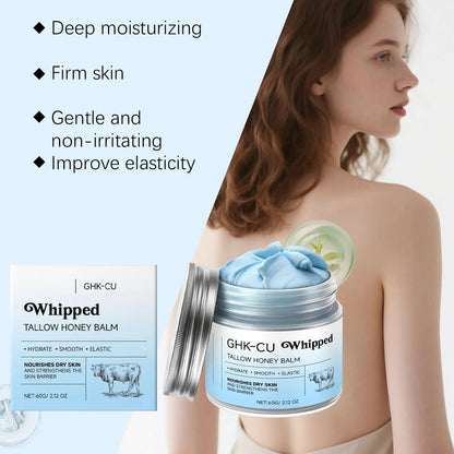 GHK-Cu Whipped Tallow & Manuka Honey Moisturizing Balm