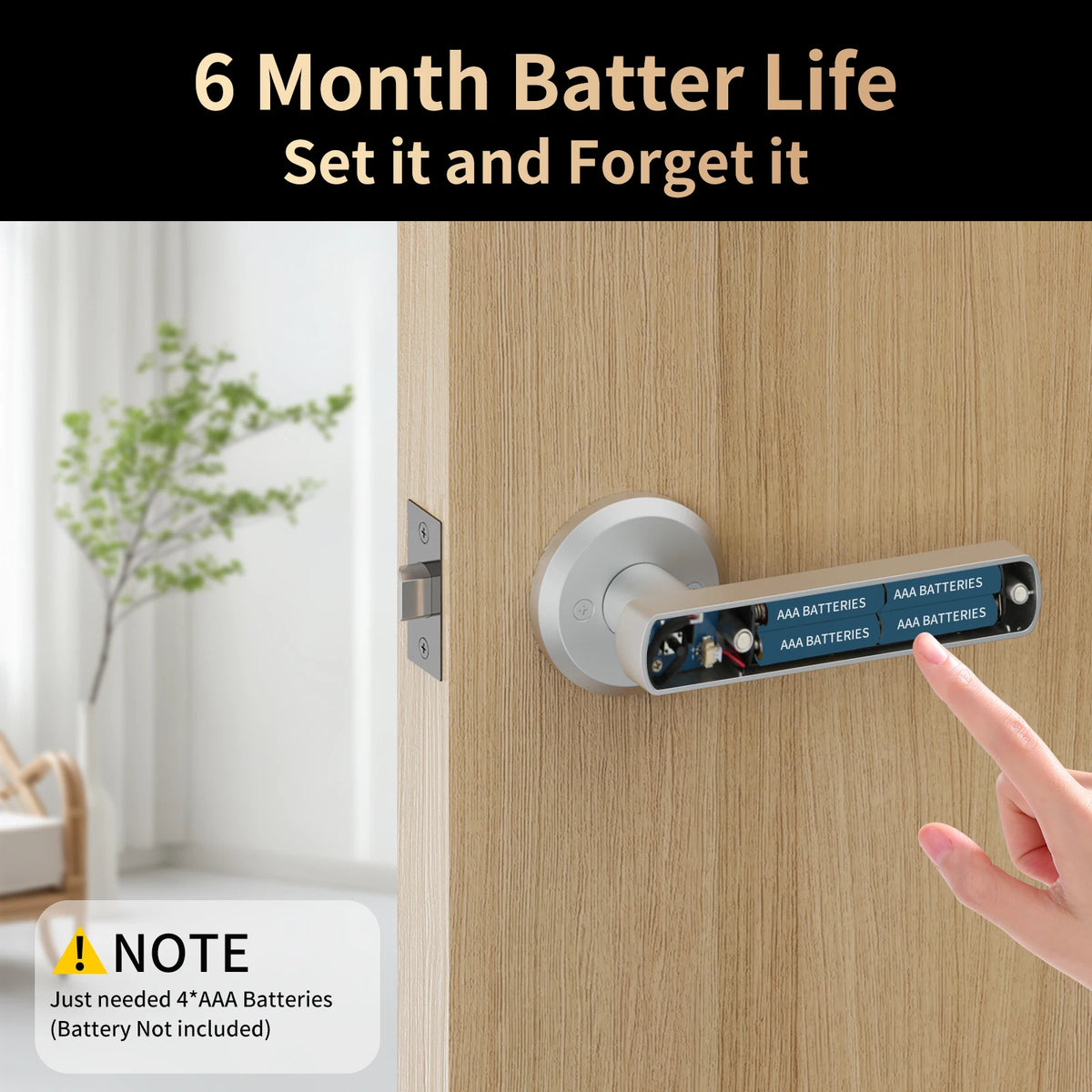 Viladepot Indoor Smart Lock — Fingerprint, Passcode & App