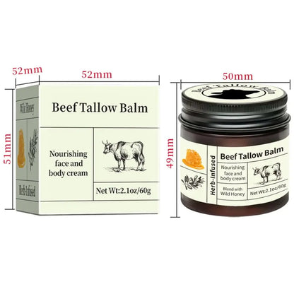 Skin Care Natural Organic Beef Tallow Balm Whole Body Care Hydrating Face Cream Deep Nourishment Mild Tallow Moisturizing Cream