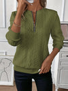 Cropped Zip-Up Sweater