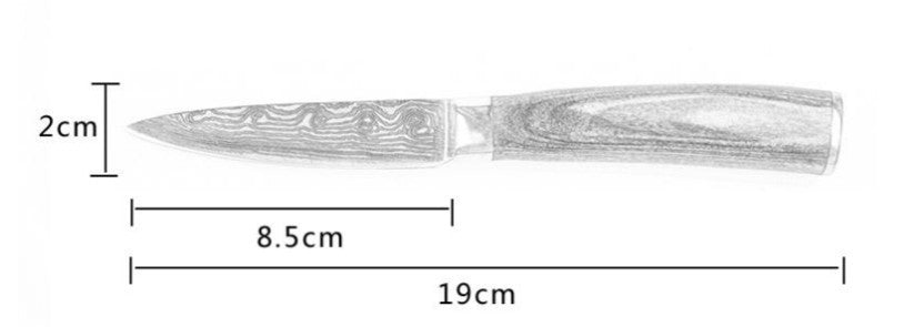 Carpenter's Chef Knife Set — 6‑ or 8‑Piece