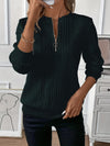 Cropped Zip-Up Sweater