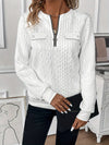 Cropped Zip-Up Sweater