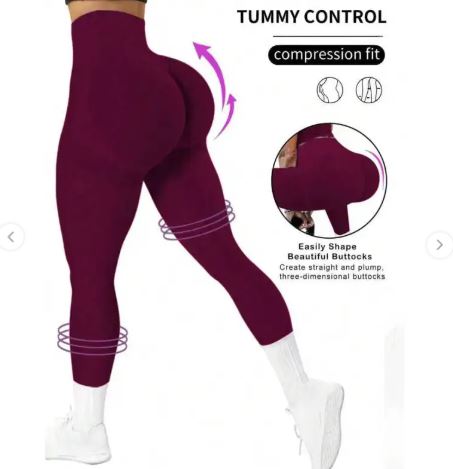 Seamless High‑Waist Yoga Pants — Comfortable Activewear