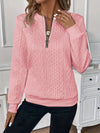 Cropped Zip-Up Sweater