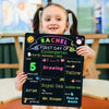 Double-Sided First & Last Day School Blackboard Sign