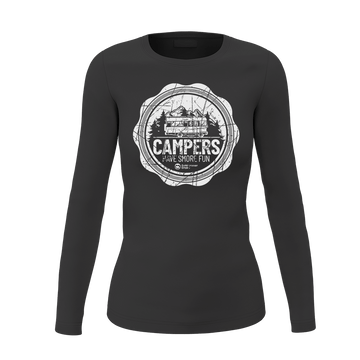 Camping Seal Women's Long Sleeve Shirt — Outdoor Layering