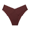 V-Waist Seamless Ice Silk Lace Underwear