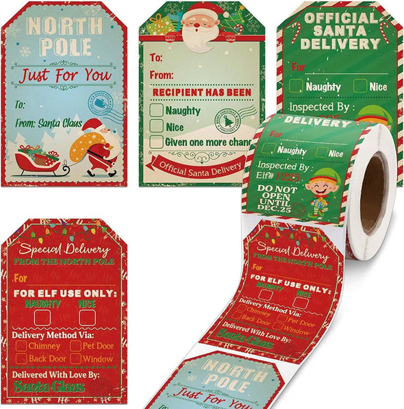 Christmas Holiday Sticker Roll