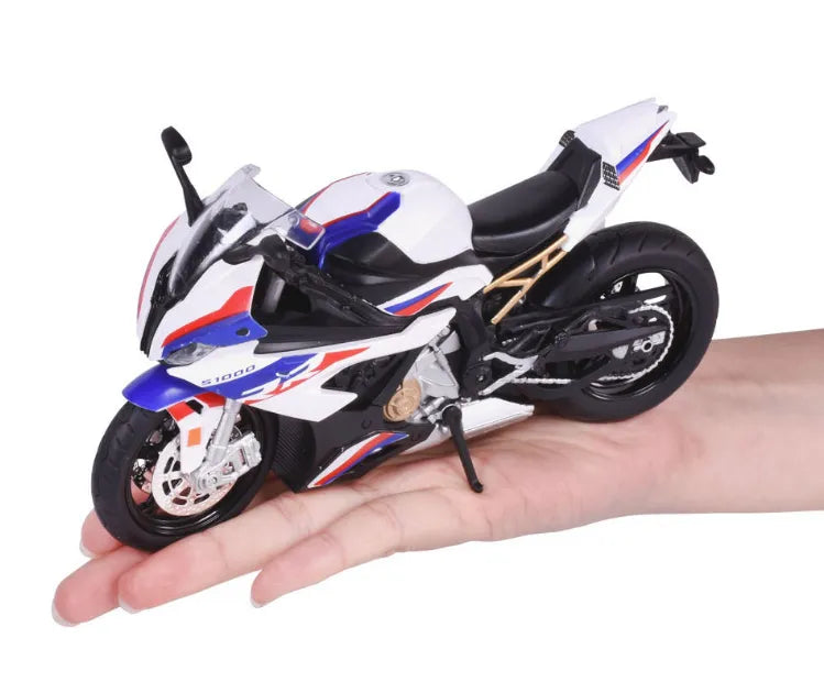Alloy Die‑Cast Motorcycle Toy — Realistic Model