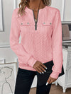 Cropped Zip-Up Sweater