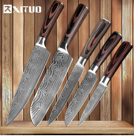 Carpenter's Chef Knife Set — 6‑ or 8‑Piece