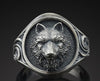 Wolf Head Men’s Ring