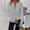 Cropped Zip-Up Sweater